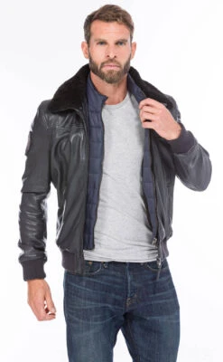 Blouson Navy Patrouille De France "RAFAL YCON" -Maroquinerie cg20homme120navy0401 066036900 1537 21092020
