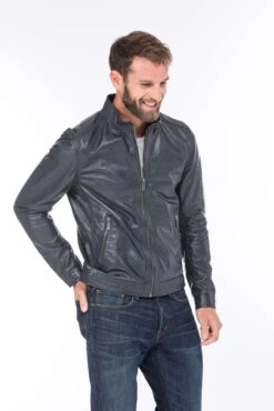 GIPSY Blouson Cuir Homme Bleu Marine " 12416 " 16 GIPSY Blouson Cuir Homme Bleu Marine " 12416 " -Maroquinerie cg20homme12416marinefonce0064 021025600 1613 21092020 scaled