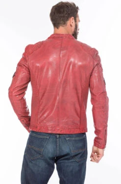 REDSKINS Blouson Cuir Homme Rouge " 127 " -Maroquinerie cg20homme127rouge0363 071746400 1547 21092020