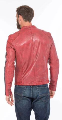 REDSKINS Blouson Cuir Homme Rouge " 127 " -Maroquinerie cg20homme127rouge0364 094330900 1547 21092020