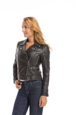 Blouson Cuir Femme Biker Noir "PANEMA" 37 Blouson Cuir Femme Biker Noir "PANEMA" -Maroquinerie cg23femme101156noir23371 028782700 1706 29092022