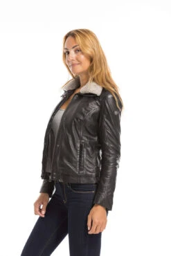 GIPSY Blouson Cuir Femme Noir "13661" -Maroquinerie cg23femme13661noir21760 027976800 1542 29092022