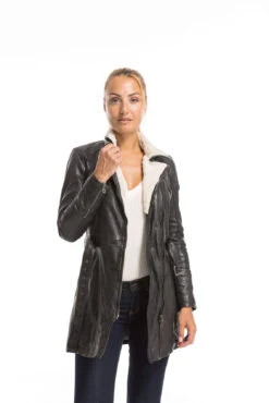 GIPSY Trois Quart Cuir Femme Noir " TAMALA " 23 GIPSY Trois Quart Cuir Femme Noir " TAMALA " -Maroquinerie cg23femme14574noir22927 027816300 1558 29092022