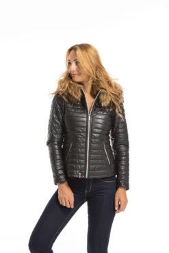 Blouson Cuir Femme Noir Oakwood " 61677 " -Maroquinerie cg23femme61677noir23032 075824100 1613 29092022