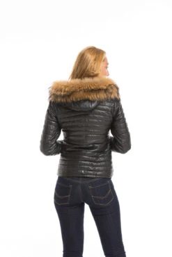 Blouson Cuir Femme Noir Oakwood " 61677 " -Maroquinerie cg23femme61677noir23036 034877300 1613 29092022