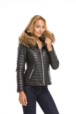 Blouson Cuir Femme Noir Oakwood " 61677 " -Maroquinerie cg23femme61677noir23041 060935300 1613 29092022