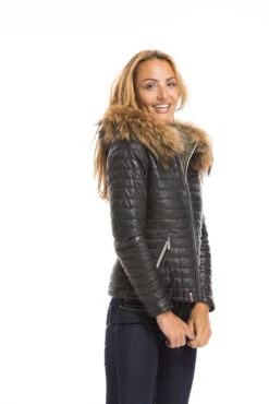 Blouson Cuir Femme Noir Oakwood " 61677 " -Maroquinerie cg23femme61677noir23042 004344900 1613 29092022