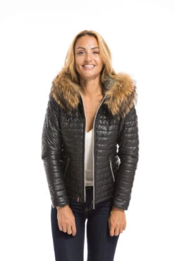 Blouson Cuir Femme Noir Oakwood " 61677 " -Maroquinerie cg23femme61677noir23044 064921800 1613 29092022