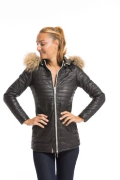 Trois Quart Cuir Femme Noir Oakwood " 61679 " -Maroquinerie cg23femme61679noir22873 017548100 1615 29092022