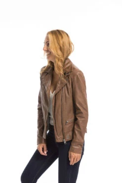 Blouson Cuir Femme Tan Oakwood Style Biker "62065" 23 Blouson Cuir Femme Tan Oakwood Style Biker "62065" -Maroquinerie cg23femme62065agneau23229 001619400 1616 29092022