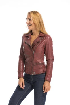 Blouson Cuir Femme Feu Oakwood Style Biker "62065" 23 Blouson Cuir Femme Feu Oakwood Style Biker "62065" -Maroquinerie cg23femme62065feu23254 093372500 1618 29092022