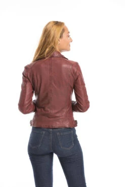 Blouson Cuir Femme Feu Oakwood Style Biker "62065" 21 Blouson Cuir Femme Feu Oakwood Style Biker "62065" -Maroquinerie cg23femme62065feu23256 089625100 1618 29092022