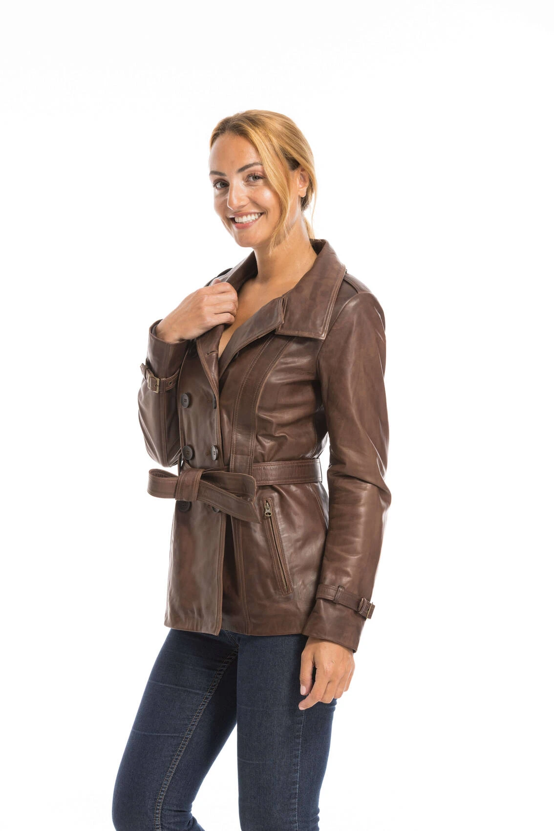 Veste Cuir Femme C/469 " 6213 " 10 Veste Cuir Femme C/469 " 6213 " – Image 10