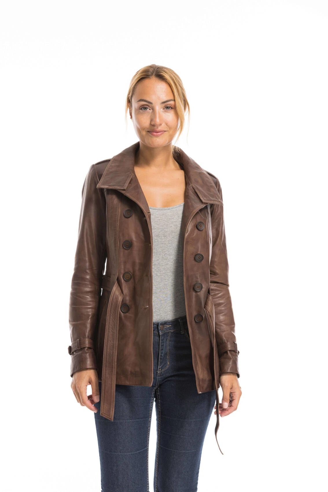 Veste Cuir Femme C/469 " 6213 " 5 Veste Cuir Femme C/469 " 6213 " – Image 5