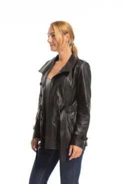 Veste Cuir Femme Noir " 6213 " 19 Veste Cuir Femme Noir " 6213 " -Maroquinerie cg23femme6213noir22270 038649000 1529 29092022