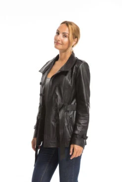 Veste Cuir Femme Noir " 6213 " 20 Veste Cuir Femme Noir " 6213 " -Maroquinerie cg23femme6213noir22271 023541600 1529 29092022