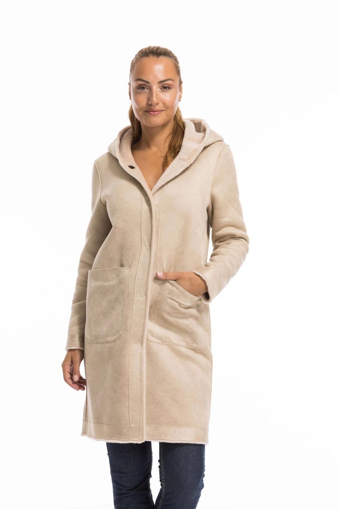 Manteau Laine Femme Café Oakwood " 63747 " 15 Manteau Laine Femme Café Oakwood " 63747 " – Image 15