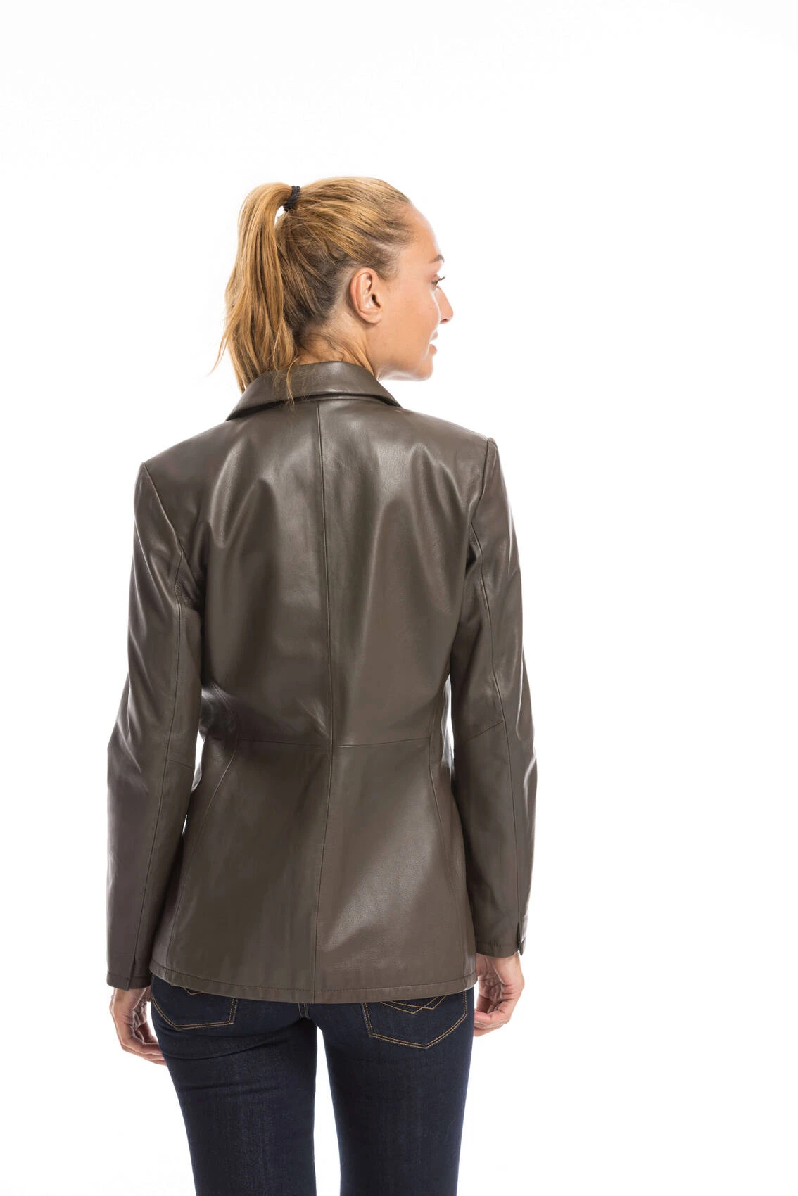 Oakwood Blazer Cuir Femme Marron " 63964 " 12 Oakwood Blazer Cuir Femme Marron " 63964 " – Image 12