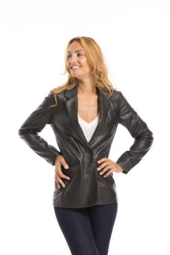 Oakwood Blazer Cuir Femme Noir " 63964 " -Maroquinerie cg23femme63964noir23051 044201600 1632 29092022