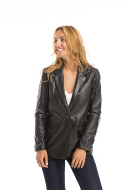 Oakwood Blazer Cuir Femme Noir " 63964 " -Maroquinerie cg23femme63964noir23053 061691300 1631 29092022