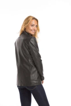 Oakwood Blazer Cuir Femme Noir " 63964 "