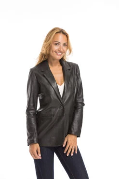 Oakwood Blazer Cuir Femme Noir " 63964 " -Maroquinerie cg23femme63964noir23059 011665300 1631 29092022