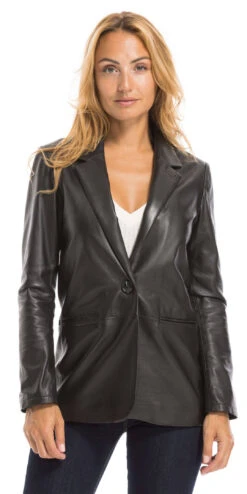Oakwood Blazer Cuir Femme Noir " 63964 " -Maroquinerie cg23femme63964noir2305 016166400 1632 29092022