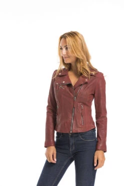 Blouson Cuir Femme Feu Oakwood " 64095 " -Maroquinerie cg23femme64095feu23582 034343900 1636 29092022