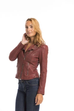 Blouson Cuir Femme Feu Oakwood " 64095 " -Maroquinerie cg23femme64095feu23583 076570800 1635 29092022
