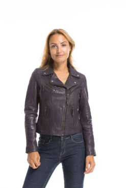 Blouson Cuir Femme Violet Oakwood " 64095 " 23 Blouson Cuir Femme Violet Oakwood " 64095 " -Maroquinerie cg23femme64095violet23563 099992600 1637 29092022