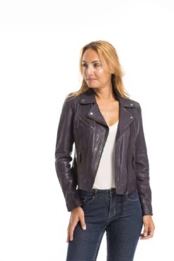 Blouson Cuir Femme Violet Oakwood " 64095 " 29 Blouson Cuir Femme Violet Oakwood " 64095 " -Maroquinerie cg23femme64095violet23574 000566200 1637 29092022