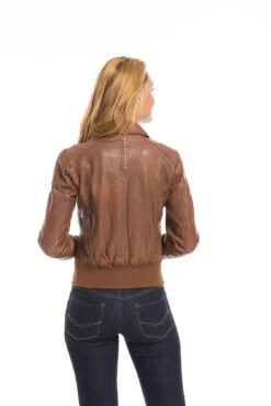 Oakwood Blouson Cuir Femme Whisky " 64219 " -Maroquinerie cg23femme64219whisky22096 071918700 1639 29092022