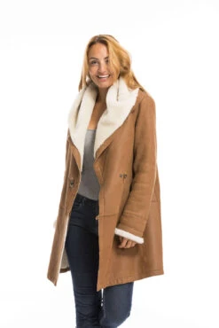 Trois Quart Mouton Femme Cognac "96990" -Maroquinerie cg23femme96990cognac22514 013040800 1700 29092022