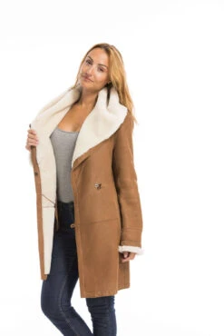 Trois Quart Mouton Femme Cognac "96990" -Maroquinerie cg23femme96990cognac22516 078848800 1700 29092022