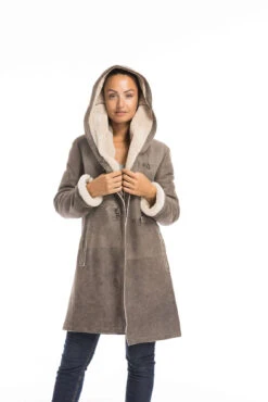 Trois Quart Mouton Femme Crack Brown "96990" -Maroquinerie cg23femme96990crackbrown22462 005272200 1702 29092022