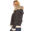 Bombardier Femme Marron "BOMBARDIER CAPUCHE" Bordure Fourrure
