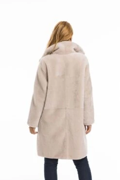 Manteau Mouton Femme Beige " GRETA " -Maroquinerie cg23femmegretabeige22485 090378400 1551 03102022