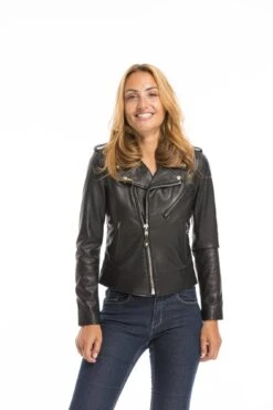 Perfecto Cuir Femme Noir Schott "LCW 1601D" -Maroquinerie cg23femmelcw1601dnoir23495 044051100 1526 29092022