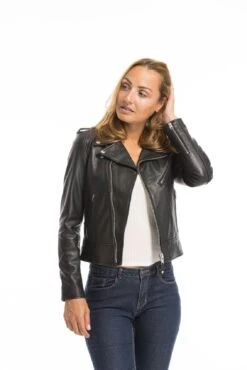 Perfecto Cuir Femme Noir Schott "LCW 1601D" -Maroquinerie cg23femmelcw1601dnoir23503 062875500 1526 29092022