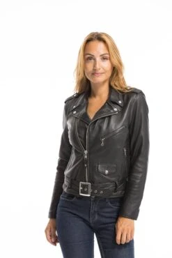 Perfecto Cuir Femme Noir Schott "LCW 8600" -Maroquinerie cg23femmelcw8600noir23431 016146100 1531 29092022