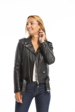 Perfecto Cuir Femme Noir Schott "LCW 8600" -Maroquinerie cg23femmelcw8600noir23439 002793100 1530 29092022