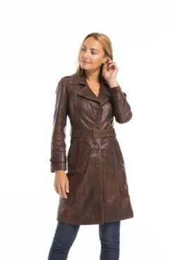 Trois Quart Cuir Femme Marron C 469 Style Trench "MODESA" 28 Trois Quart Cuir Femme Marron C 469 Style Trench "MODESA" -Maroquinerie cg23femmemodesac46922673 007620800 1537 03102022