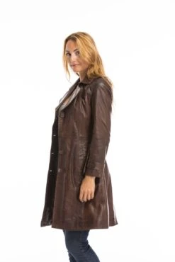 Trois Quart Cuir Femme Marron C 469 Style Trench "MODESA" 34 Trois Quart Cuir Femme Marron C 469 Style Trench "MODESA" -Maroquinerie cg23femmemodesac46922688 009311800 1537 03102022