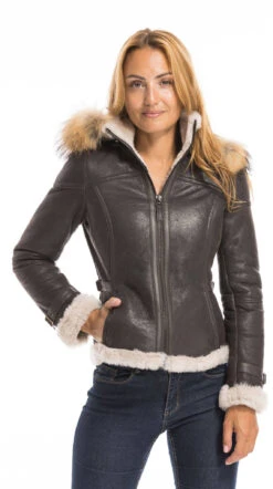 Blouson Cuir Mouton Femme Marron " DISTEL " Style Bombardier à Capuche 29 Blouson Cuir Mouton Femme Marron " DISTEL " Style Bombardier à Capuche -Maroquinerie cg23femmesachamarron23 059821900 1555 03102022