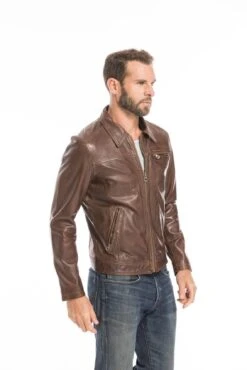 Blouson Cuir Homme Bison " MAJOR " -Maroquinerie cg23homme100144bison24246 055402200 1138 23092022