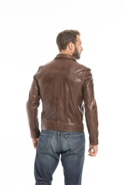 Blouson Cuir Homme Bison " MAJOR " -Maroquinerie cg23homme100144bison24247 081220300 1138 23092022