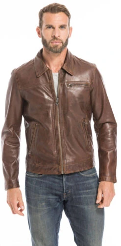 Blouson Cuir Homme Bison " MAJOR " -Maroquinerie cg23homme100144bison24 045716600 1625 23092022