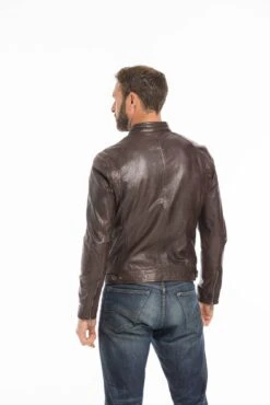 Blouson Cuir Homme Agneau Lavé Marron Style Motard Sport Tendance " 100233 " 15 Blouson Cuir Homme Agneau Lavé Marron Style Motard Sport Tendance " 100233 " -Maroquinerie cg23homme100233marron24625 026992700 1150 23092022