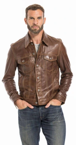 Blouson Cuir Homme Bison " 101846 " 19 Blouson Cuir Homme Bison " 101846 " -Maroquinerie cg23homme101846bison24 081069000 1123 26092022