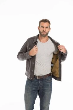 Blouson Cuir Homme Marron " 101846 " -Maroquinerie cg23homme101846marron24812 011407100 1552 26092022